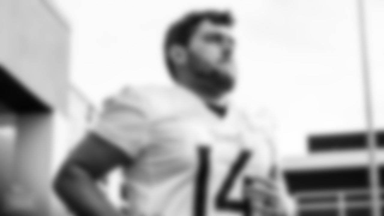 Kicker Randy Bullock #14 of the Tennessee Titans during training camp at Ascension Saint Thomas Sports Park on August 14, 2022 in Nashville, TN. Photo By Cameron Faulkner/Tennessee Titans