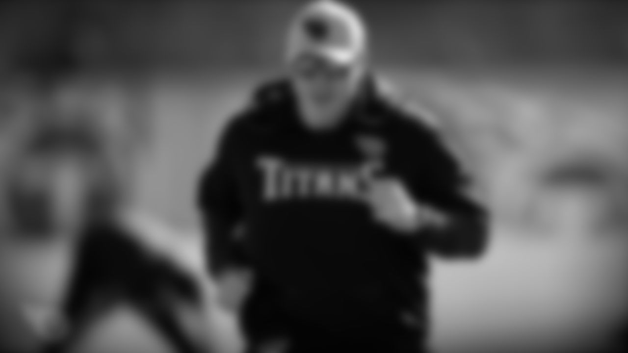 NASHVILLE, TN - JANUARY 07, 2020 - Offensive Coordinator Arthur Smith of the Tennessee Titans during practice at Saint Thomas Sports Park in Nashville, TN. Photo By Donald Page/Tennessee Titans