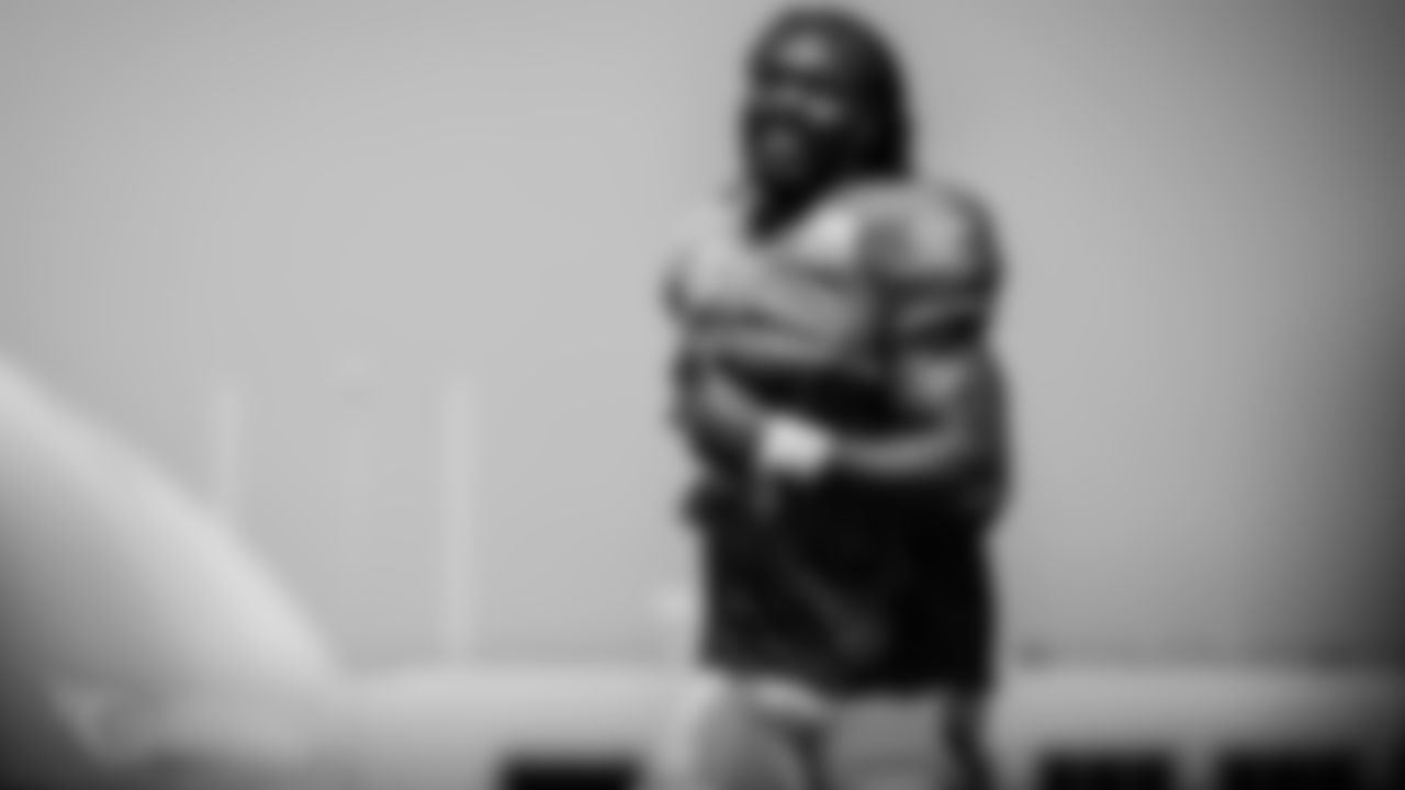 NASHVILLE, TN - SEPTEMBER 09, 2020 - Outside linebacker Jadeveon Clowney #99 of the Tennessee Titans during practice at Saint Thomas Sports Park in Nashville, TN. Photo By Donald Page/Tennessee Titans