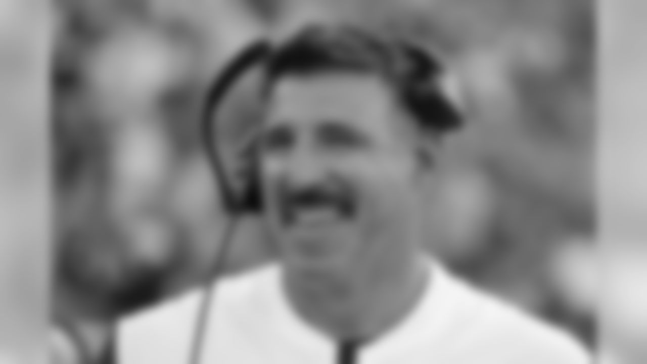 Tennessee Titans head coach Mike Vrabel watches from the sideline in the first half of a preseason NFL football game against the New England Patriots Saturday, Aug. 17, 2019, in Nashville, Tenn. (AP Photo/James Kenney)