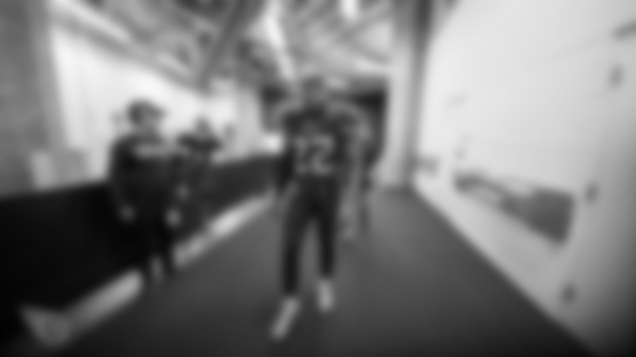 INDIANAPOLIS, IN - DECEMBER 01, 2019 - Running back Derrick Henry #22 of the Tennessee Titans under the stadium after the game between the Tennessee Titans and the Indianapolis Colts at Lucas Oil Stadium in Indianapolis, IN. Photo By Donald Page/Tennessee Titans