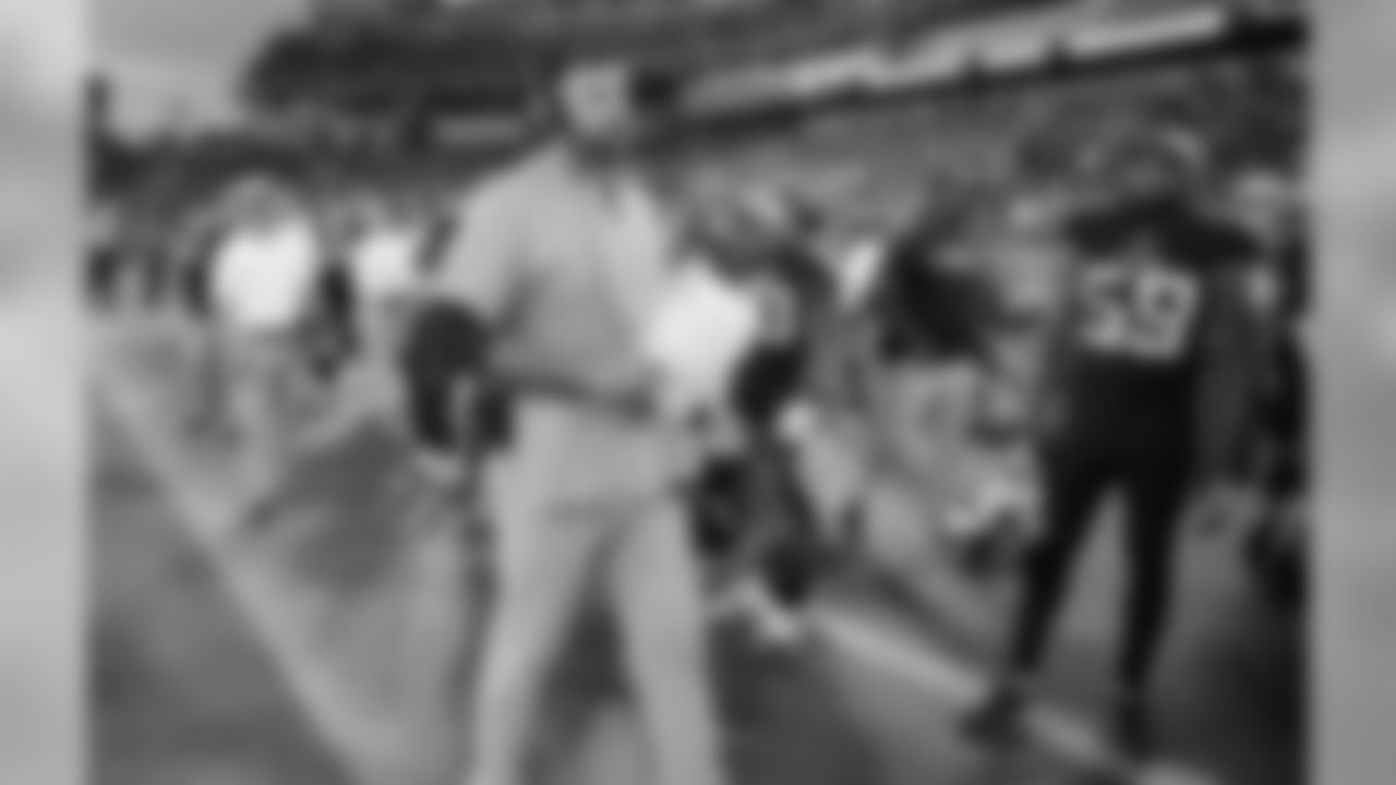Tennessee Titans head coach Mike Vrabel walks on the sideline before a preseason NFL football game against the Minnesota Vikings Thursday, Aug. 30, 2018, in Nashville, Tenn. (AP Photo/James Kenney)