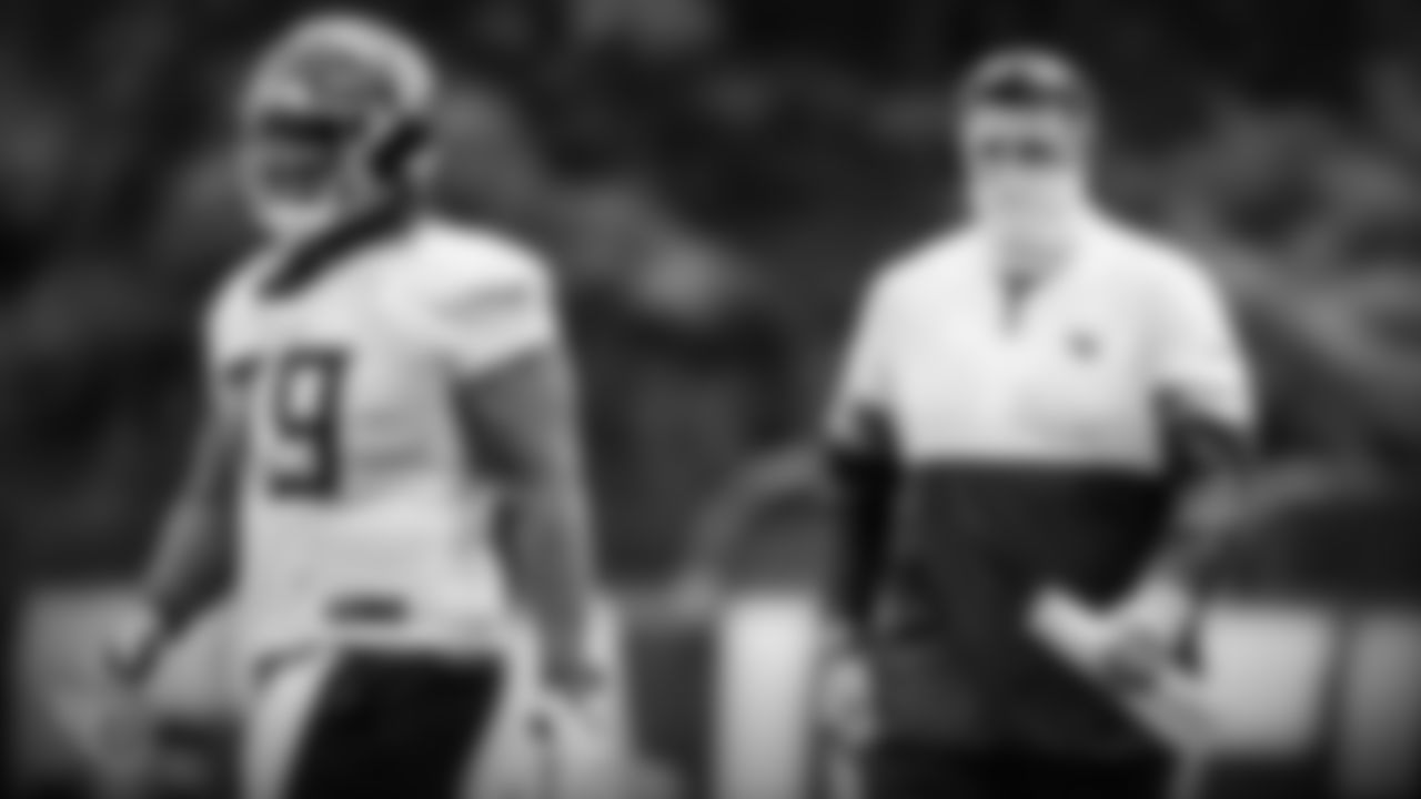 NASHVILLE, TN - AUGUST 14, 2020 - Head coach Mike Vrabel of the Tennessee Titans during practice at Saint Thomas Sports Park in Nashville, TN. Photo By Donald Page/Tennessee Titans