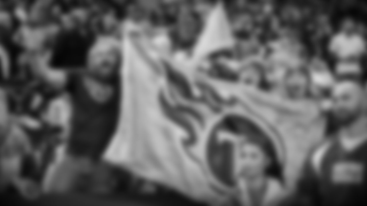 INDIANAPOLIS, IN - DECEMBER 01, 2019 - Fans celebrate in the stands during the game between the Tennessee Titans and the Indianapolis Colts at Lucas Oil Stadium in Indianapolis, IN. Photo By Donald Page/Tennessee Titans