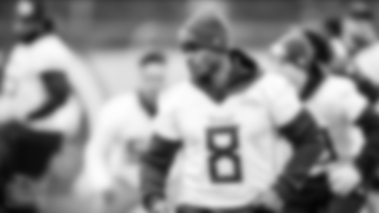 Adrian Peterson #8 of the Tennessee Titans during practice at Saint Thomas Sports Park on November 03, 2021 in Nashville, TN. Photo By Donald Page/Tennessee Titans