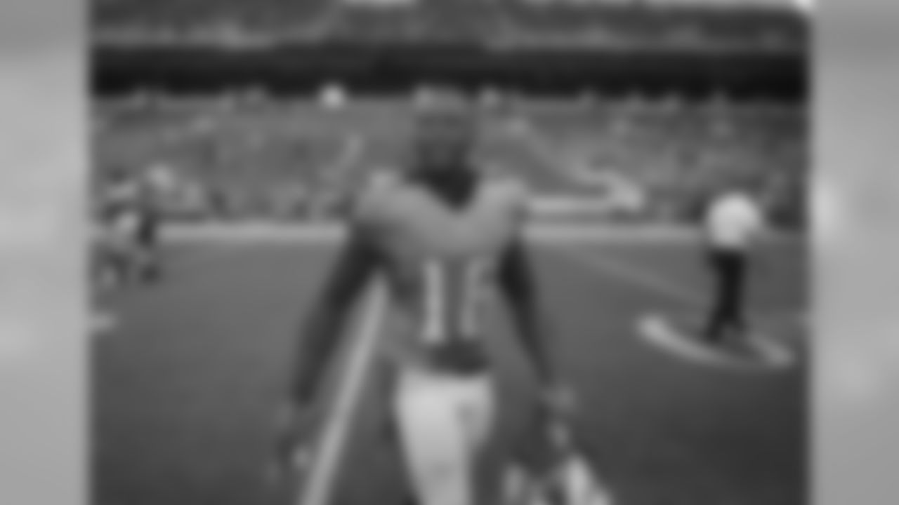 Tennessee Titans wide receiver Rishard Matthews (18) walks off the field, during the end of an NFL football game, Sunday, Oct. 9, 2015, in Miami Gardens, Fla. The Titans defeated the Dolphins 30-17. (AP Photo/Joel Auerbach)