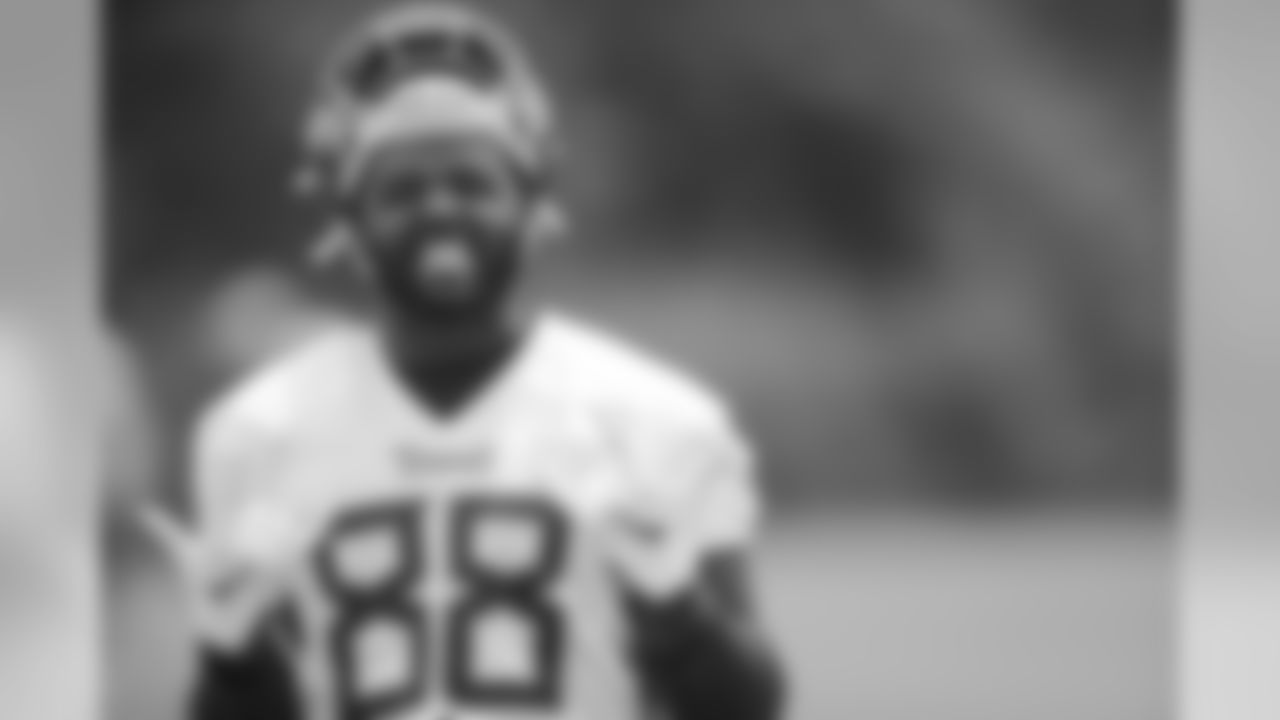 NASHVILLE, TN - JUNE 11, 2019 - Keith Towbridge #88 of Tennessee Titans during OTA practice in Nashville, TN. Photo By Donald Page/Tennessee Titans