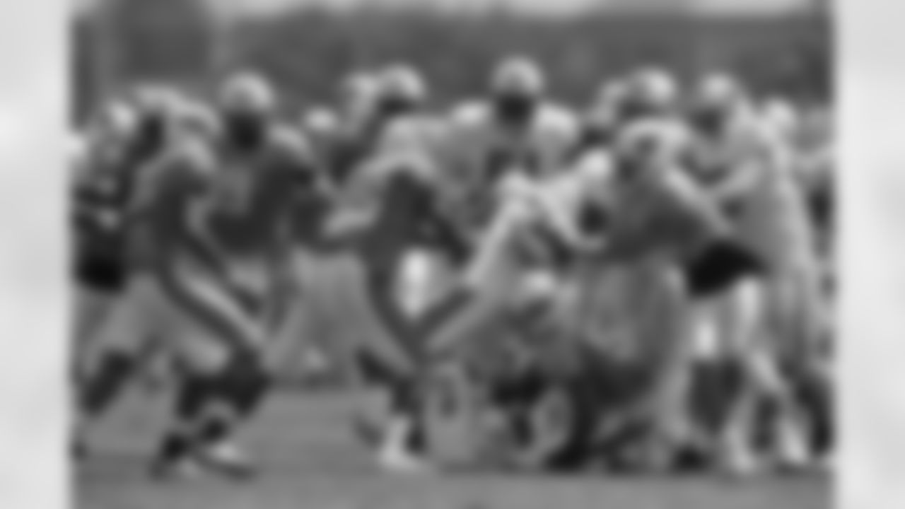 Titans players take part in day 8 of the team's 2010 training camp on Saturday, Aug. 7, 2010 at Baptist Sports Park in Nashville Tenn.