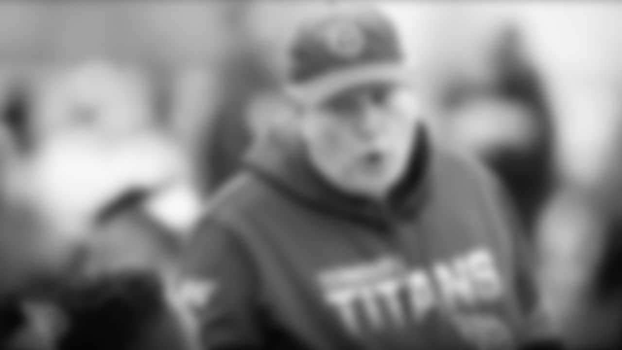 NASHVILLE, TN - DECEMBER 27, 2019 - Defensive Coordinator Dean Pees of the Tennessee Titans during practice at Saint Thomas Sports Park in Nashville, TN. Photo By Donald Page/Tennessee Titans
