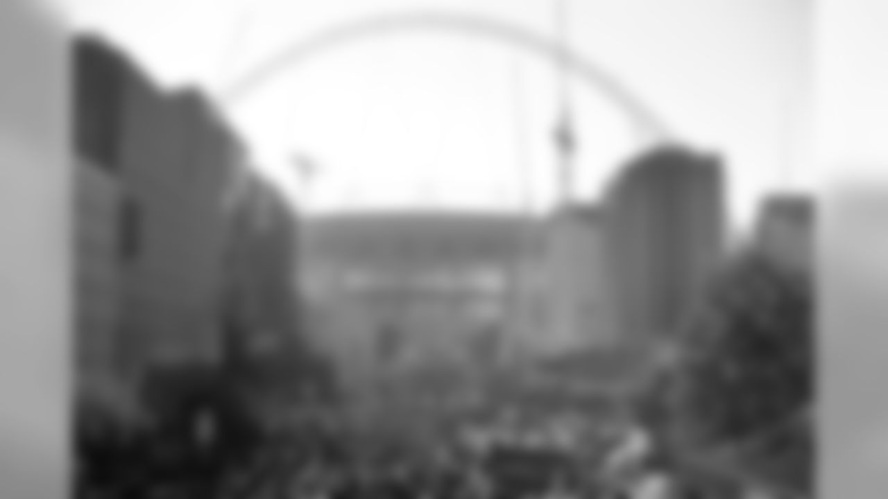 Fans pack Wembley Way as they arrive for an NFL football game between Tennessee Titans and Los Angeles Chargers at Wembley stadium in London, Sunday, Oct. 21, 2018. (AP Photo/Matt Dunham)