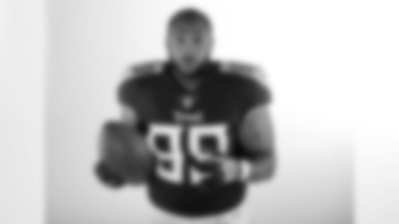 Tennessee Titans defensive end Jurrell Casey poses June 11, 2018, in Nashville, Tenn. (AP Photo/Mark Humphrey)