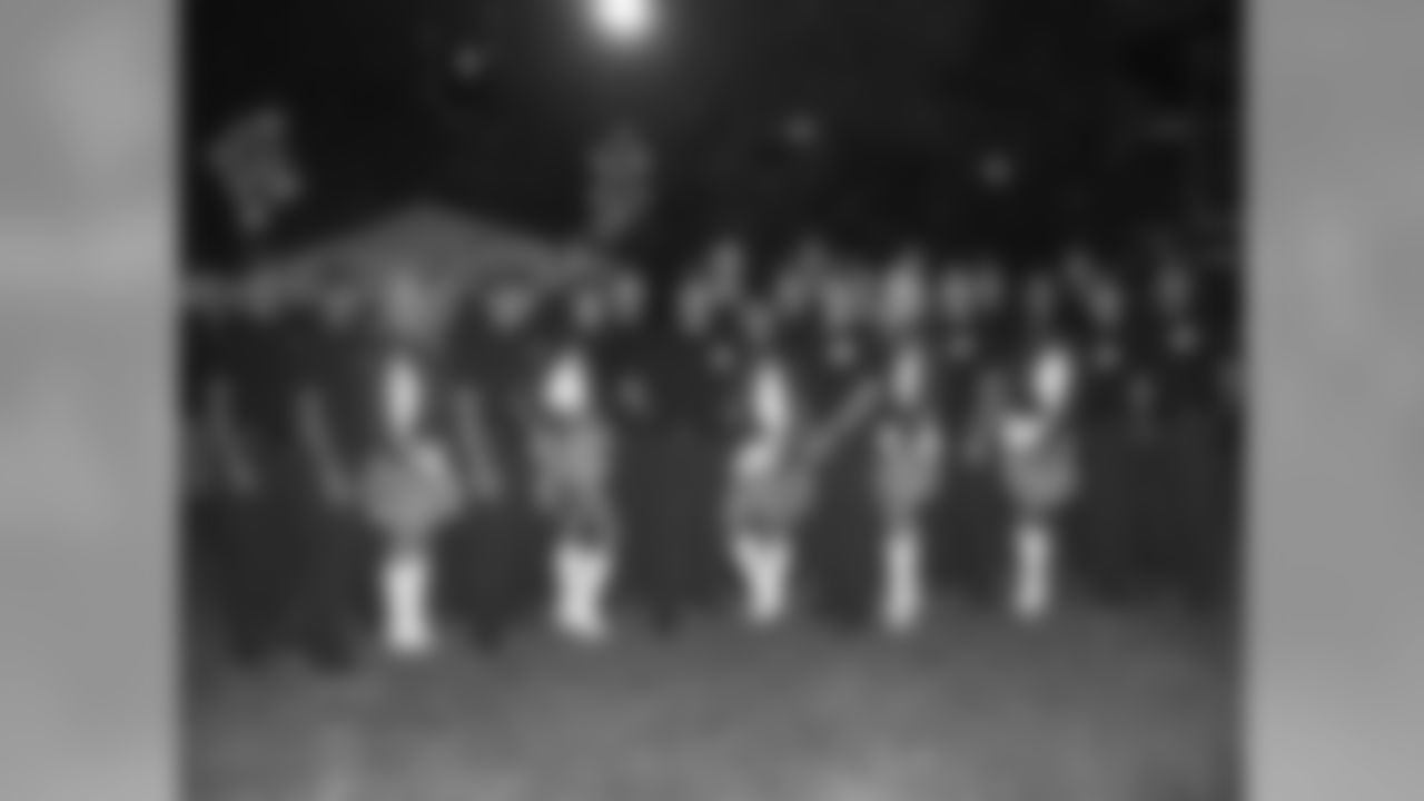 Titans Cheerleaders participate in the 10th annual 'Light the Night' walk to benefit the Leukemia and Lymphoma Society on Thursday, Oct. 1, 2009 in downtown Nashville.