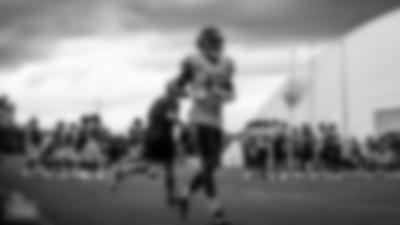 Wide receiver Racey McMath #13 of the Tennessee Titans during training camp at Ascension Saint Thomas Sports Park on August 05, 2022 in Nashville, TN. Photo By Cameron Faulkner/Tennessee Titans