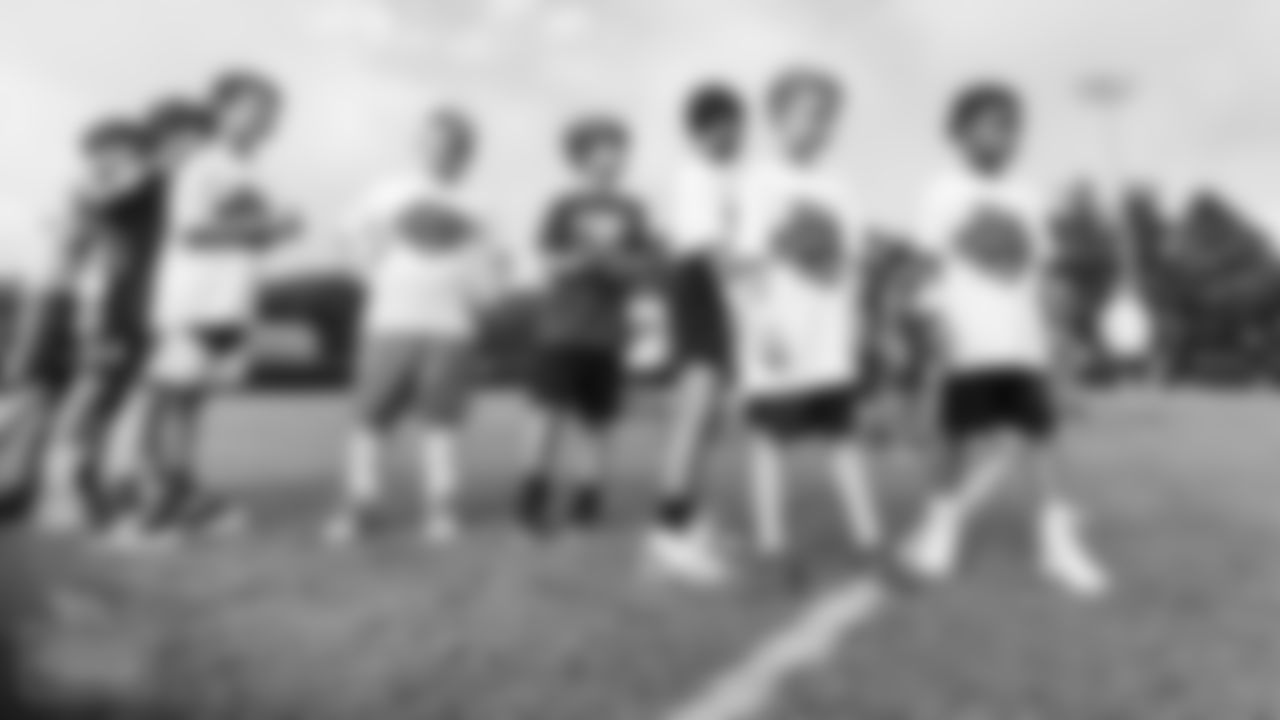 Youth Football Camp at Christ Presbyterian Academy on June 8, 2022 in Nashville, TN. Photo By Cameron Faulkner/Tennessee Titans