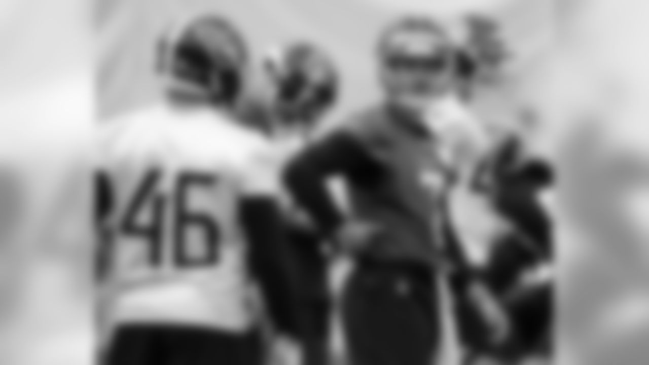 Tennessee Titans quarterback Brent Stockstill (7) warms up during NFL football rookie minicamp Saturday, May 11, 2019, in Nashville, Tenn. (AP Photo/Mark Zaleski)