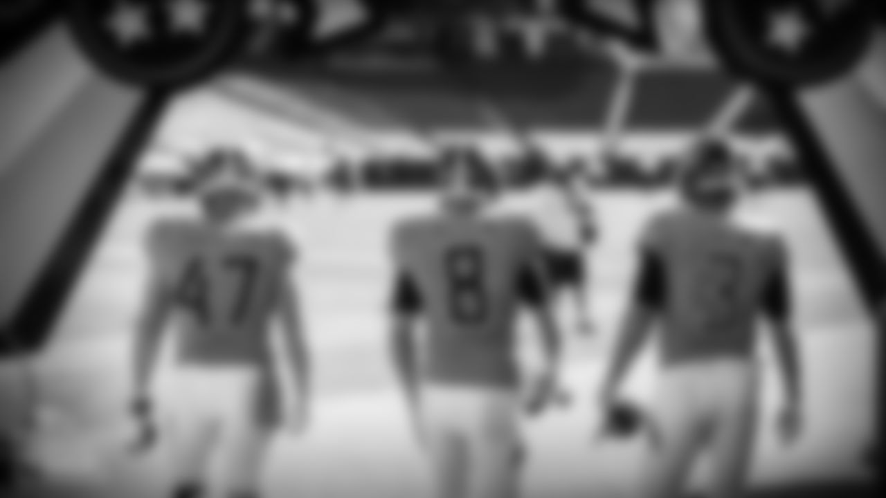 Longsnapper Matt Overton #47 of the the Tennessee Titans, Ryan Allen #8, and Stephen Gostkowski #3 during warm ups before the game between the Tennessee Titans and the Chicago Bears at Nissan Stadium on NOVEMBER 08, 2020 in Nashville, TN. Photo By Donald Page/Tennessee Titans