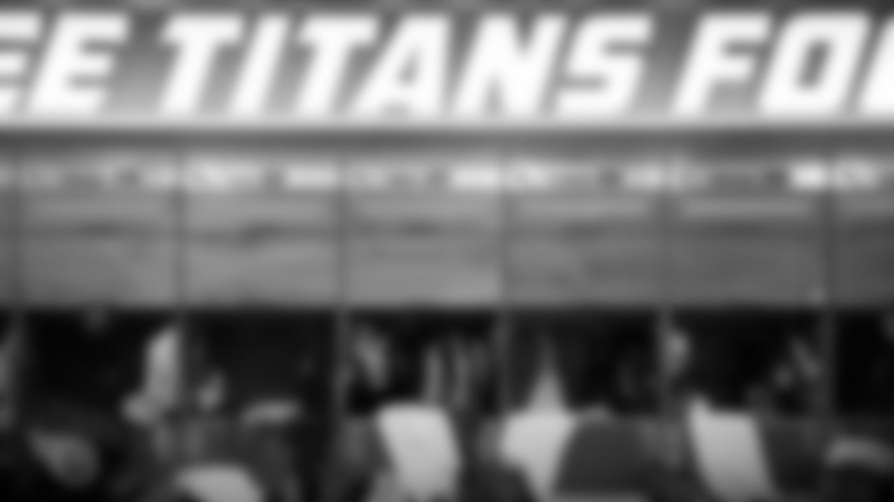 NASHVILLE, TN - DECEMBER 12, 2019 - Titans practice locker room during practice at Saint Thomas Sports Park in Nashville, TN. Photo By Donald Page/Tennessee Titans