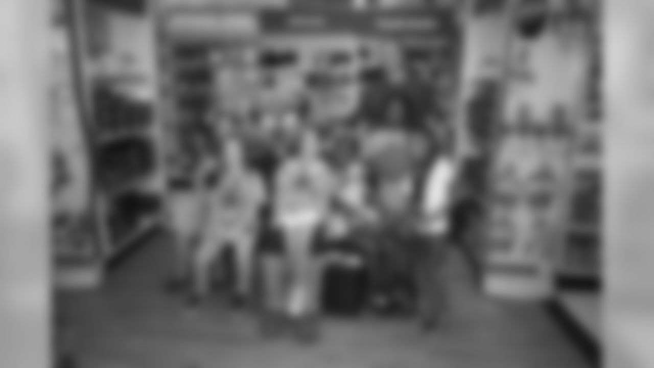 NASHVILLE, TN - JULY 24, 2019 - T-Rac at the DH event with Academy Sports + Outdoors to take 30 kids from the Boys and Girls Club of Middle Tennessee shopping for back to school clothes and shoes in Nashville, TN. Photo By Donald Page/Tennessee Titans
