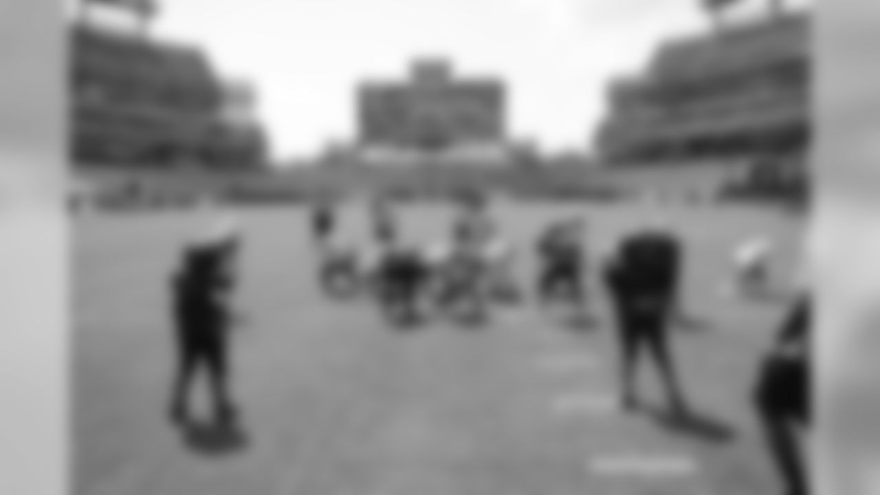 NASHVILLE, TN - AUGUST 03, 2019 - Y./'
\outh football games at Nissan Stadium in Nashville, TN. Photo By Donald Page/Tennessee Titans