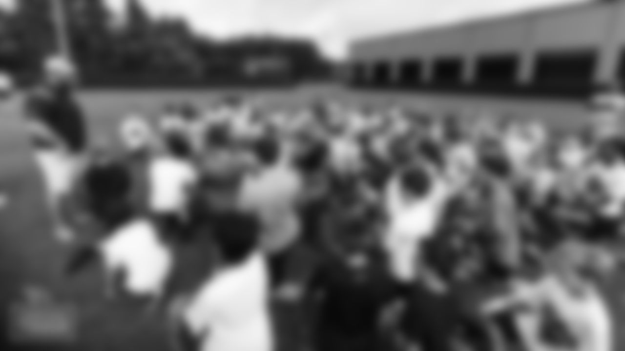 Youth Football Camp at Christ Presbyterian Academy on June 8, 2022 in Nashville, TN. Photo By Cameron Faulkner/Tennessee Titans