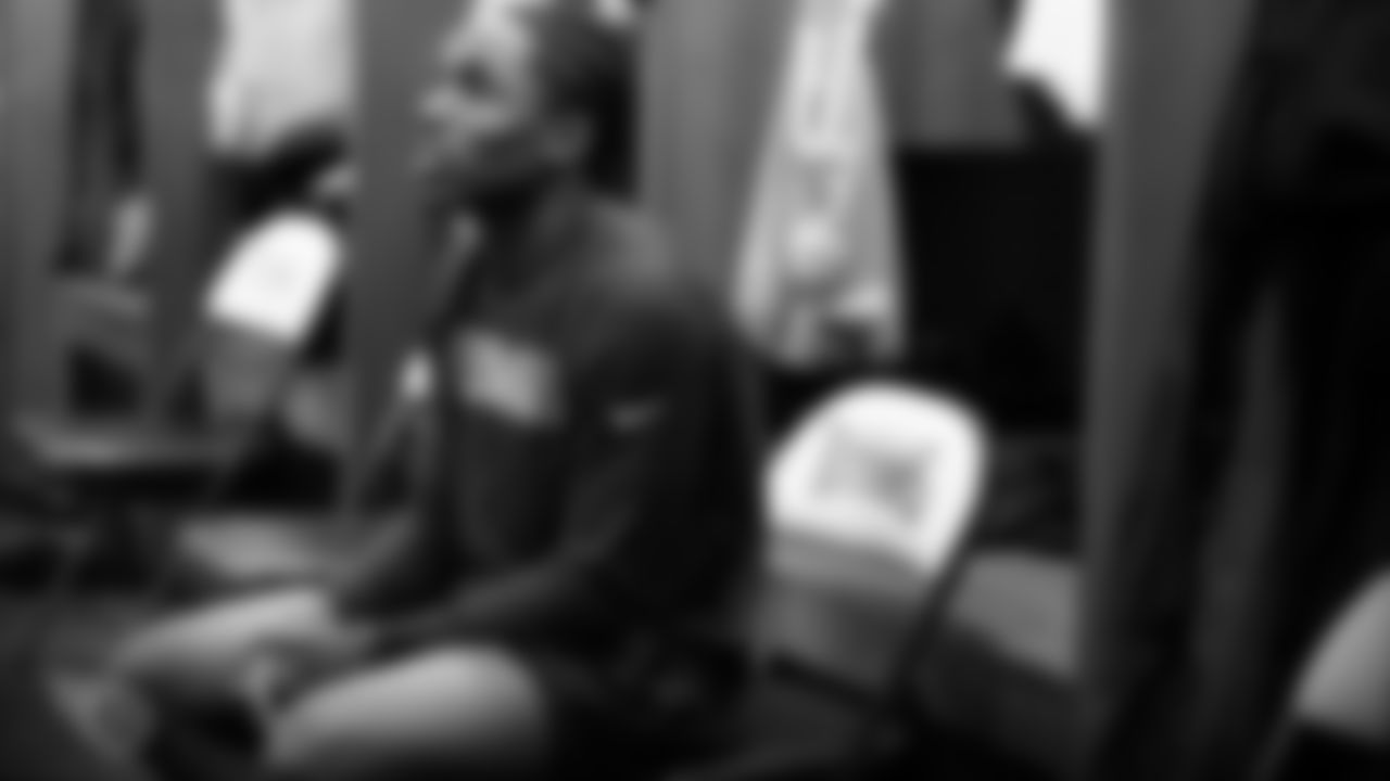 NASHVILLE, TN - OCTOBER 27, 2019 - Cornerback Adoree' Jackson #25 of the Tennessee Titans in the locker room before the game between the Tennessee Titans and the Tampa Bay Buccaneers at Nissan Stadium in Nashville, TN. Photo By Donald Page/Tennessee Titans