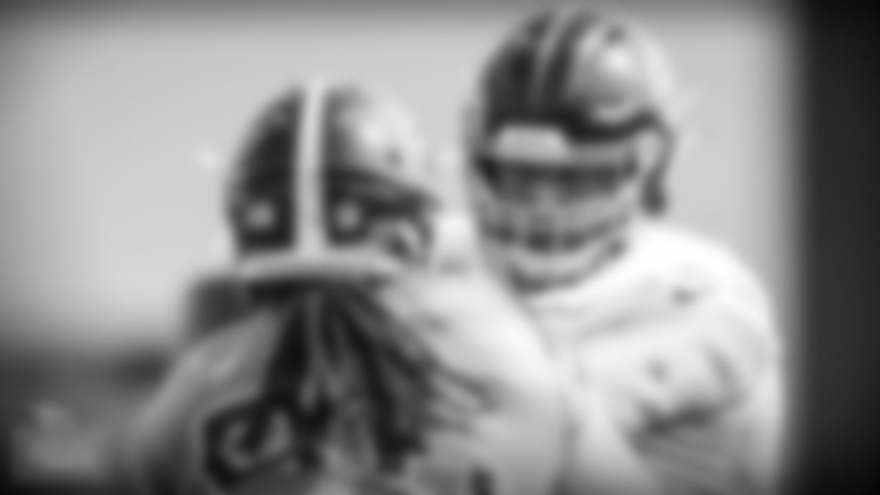 Offensive lineman David Quessenberry #72 of the Tennessee Titans during fall camp practice at Saint Thomas Sports Park on JULY 31, 2021 in Nashville, TN. Photo By Donald Page/Tennessee Titans