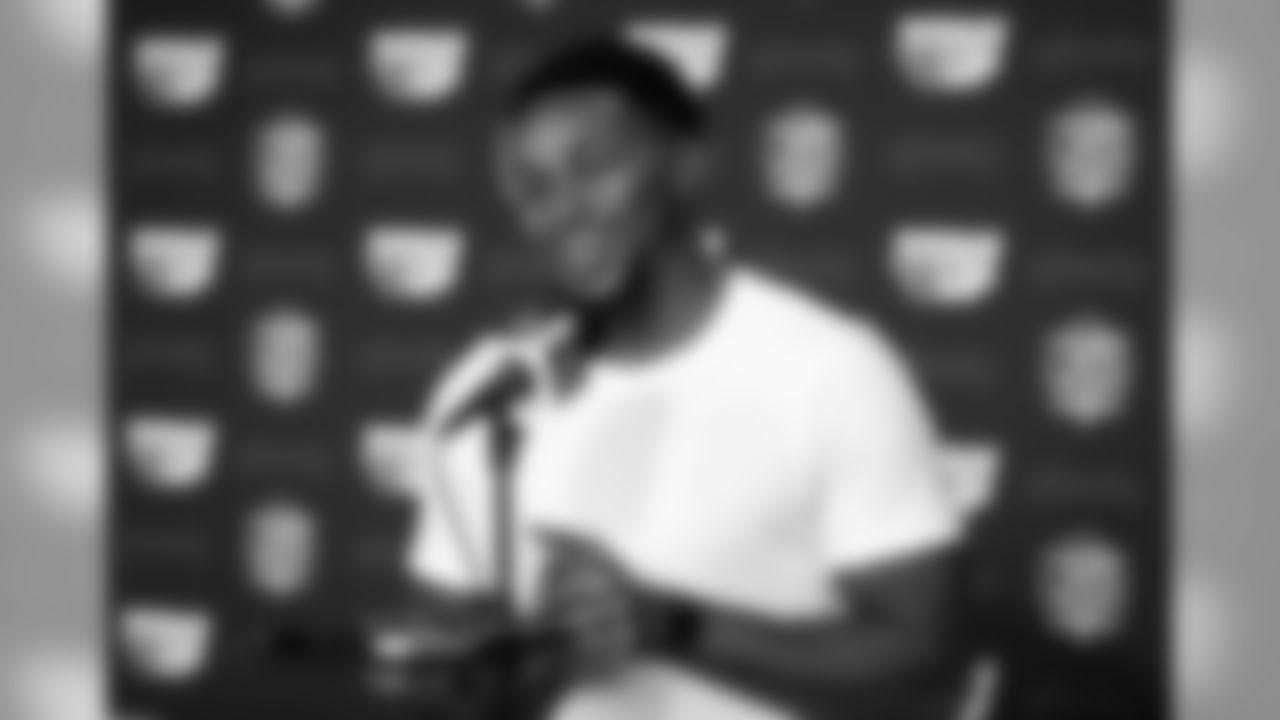 Tennessee Titans defensive back Kevin Byard answers questions during a news conference, Wednesday, July 25, 2018, in Nashville, Tenn., the day before NFL football training camp begins. (AP Photo/Mark Humphrey)
