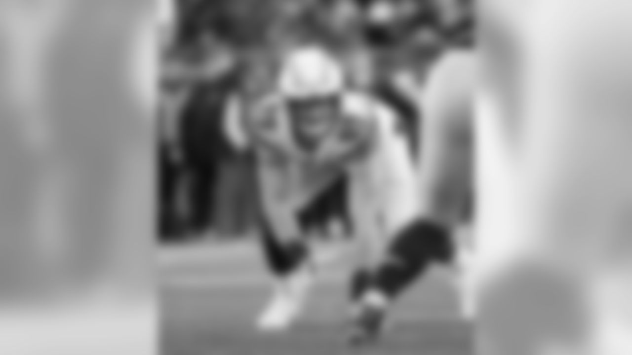 Joey Bosa defends against the New England Patriots at Gillette Stadium on Sunday, Jan. 13, 2019