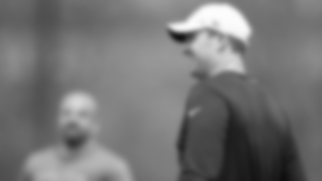 At the Bengals voluntary minicamp, head coach Zac Taylor is all smiles as his team conducts drills.