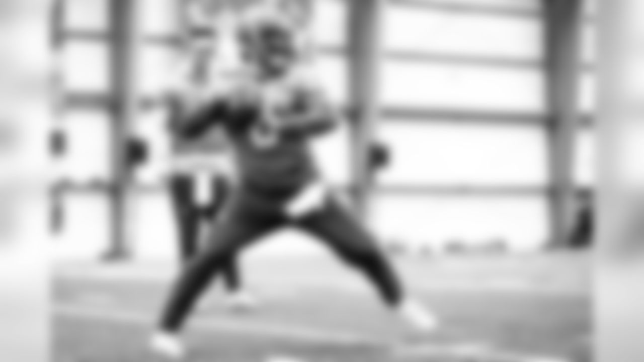 Quarterback Baker Mayfield (6) during practice on December 18, 2019.