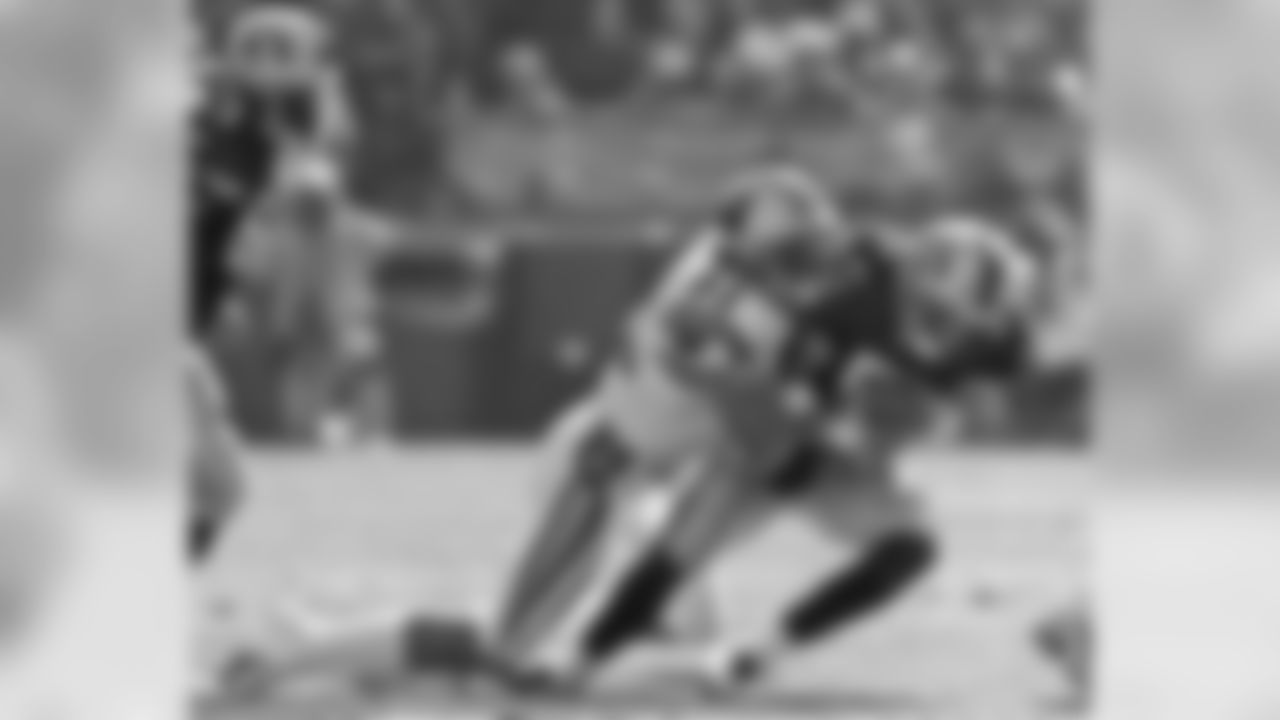 Kevin Greene ranks fifth all-time with 41.5 career sacks as a Panther.