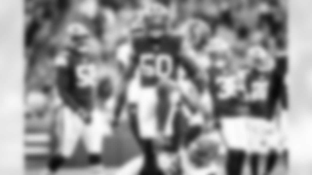 Linebacker Jacob Phillips (50) during a NFL football game between the Cincinnati Bengals and Cleveland Browns on January 9, 2022 at FirstEnergy Stadium. The Browns won 21-16.