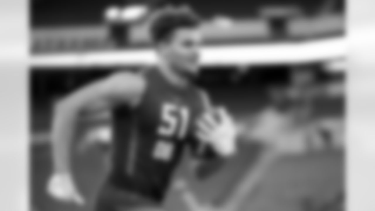 Alabama defensive back Minkah Fitzpatrick is seen at the 2018 NFL Scouting Combine on Monday, March 5, 2018, in Indianapolis. (AP Photo/Gregory Payan)