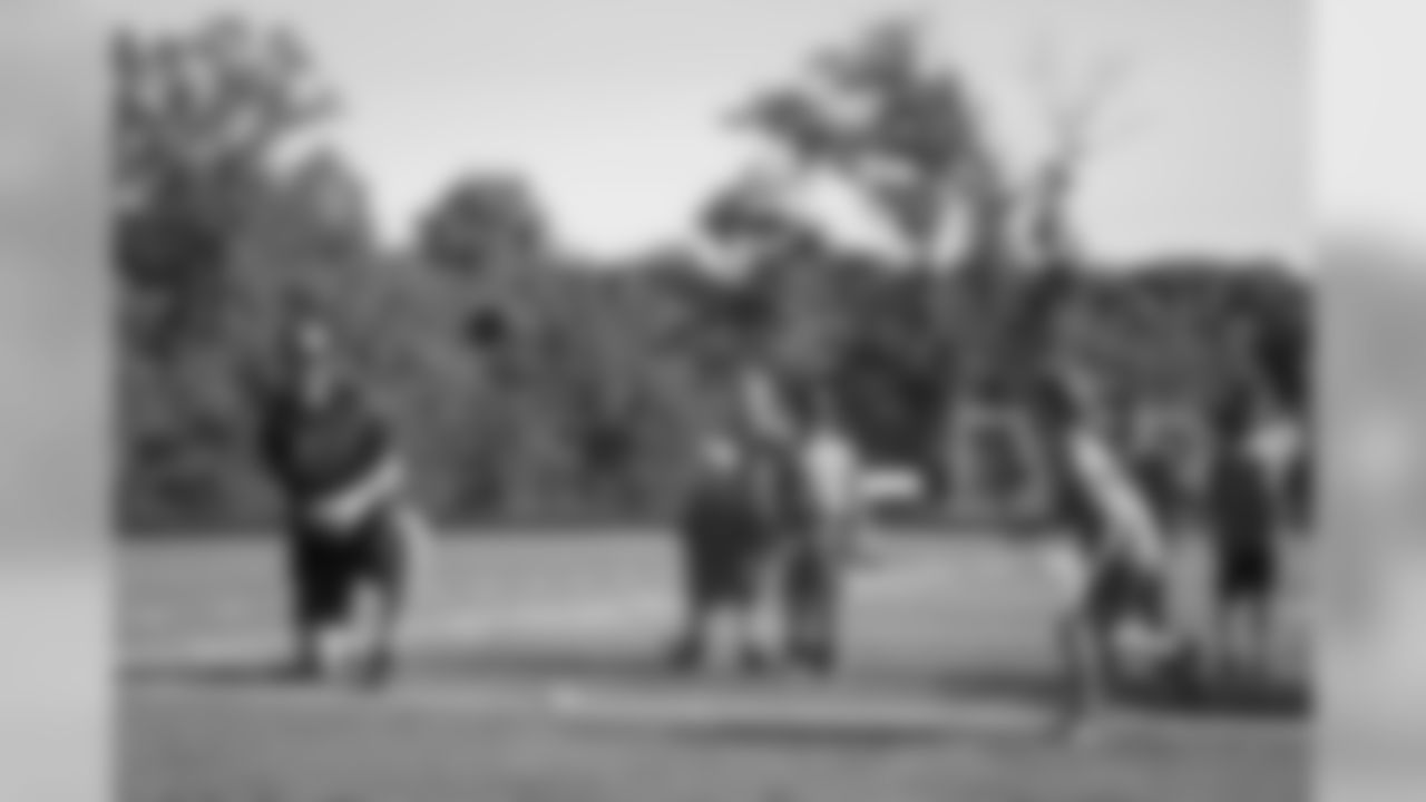 An image from July 18, 2018 of the Kyle Rudolph Pro Camp held at Providence Academy in Plymouth, MN.