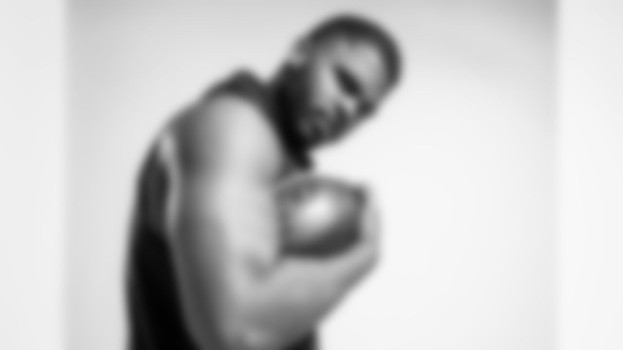 Portraits of Notre Dame defensive lineman Jerry Tillery during the NFL Scouting Combine, Saturday, March 2, 2019, in Indianapolis. (Todd Rosenberg/NFL)