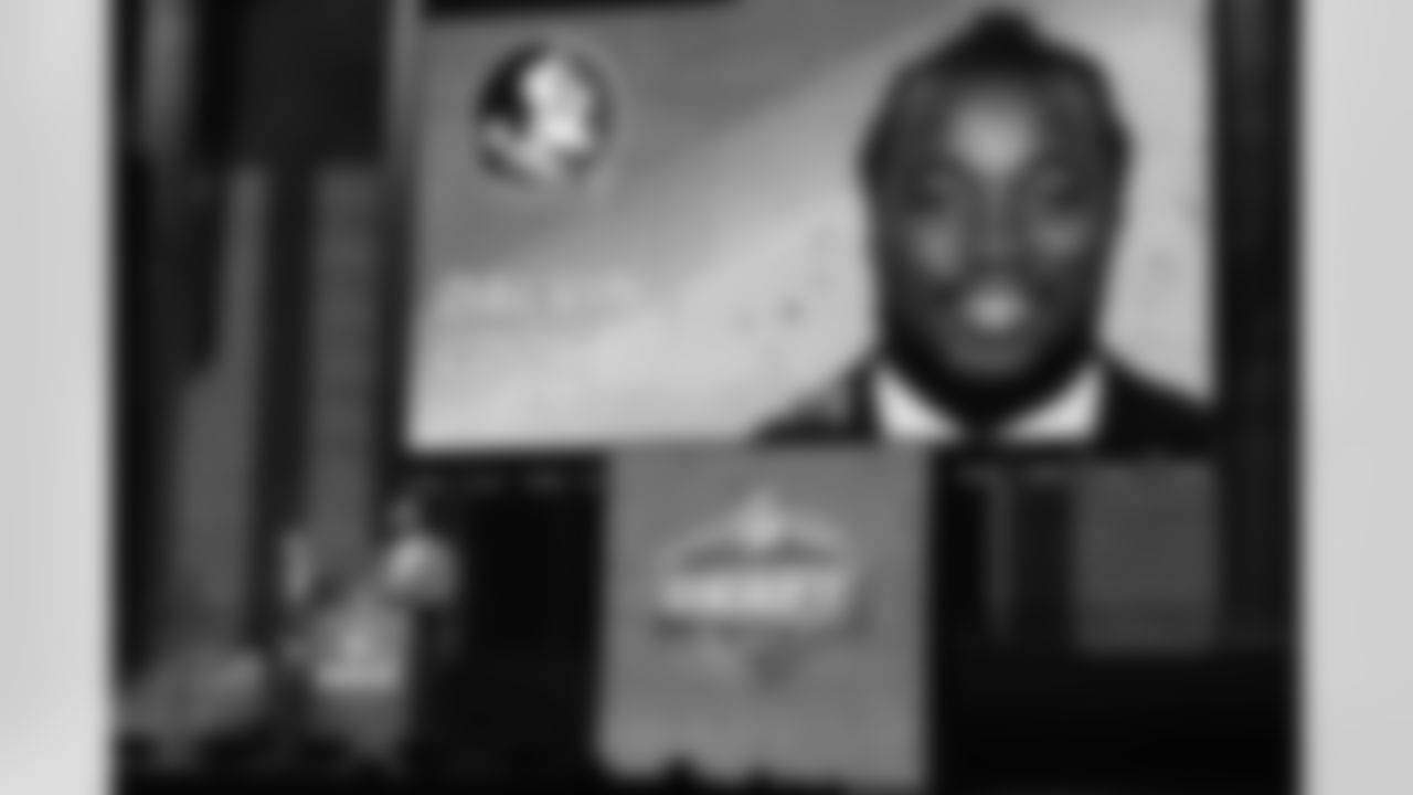 Vikings Pro Football Hall of Famer John Randle announcing Dalvin Cook as the Vikings second round pick in the 2017 NFL Draft.