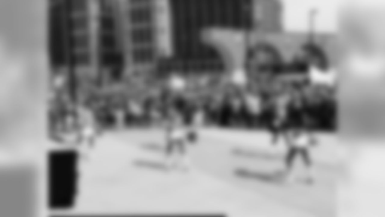 At each game the MVC divide and conquer different appearances around the stadium. This game my team danced outside on the plaza!