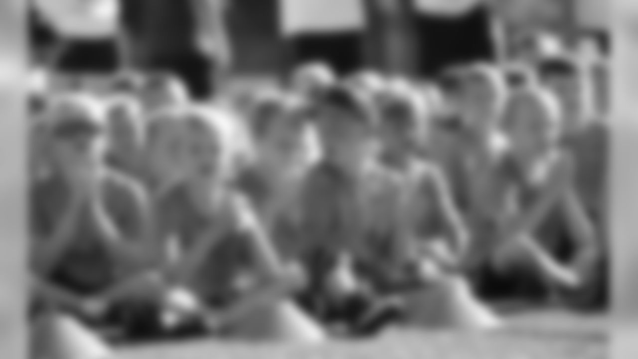 An image from July 18, 2018 of the Kyle Rudolph Pro Camp held at Providence Academy in Plymouth, MN.