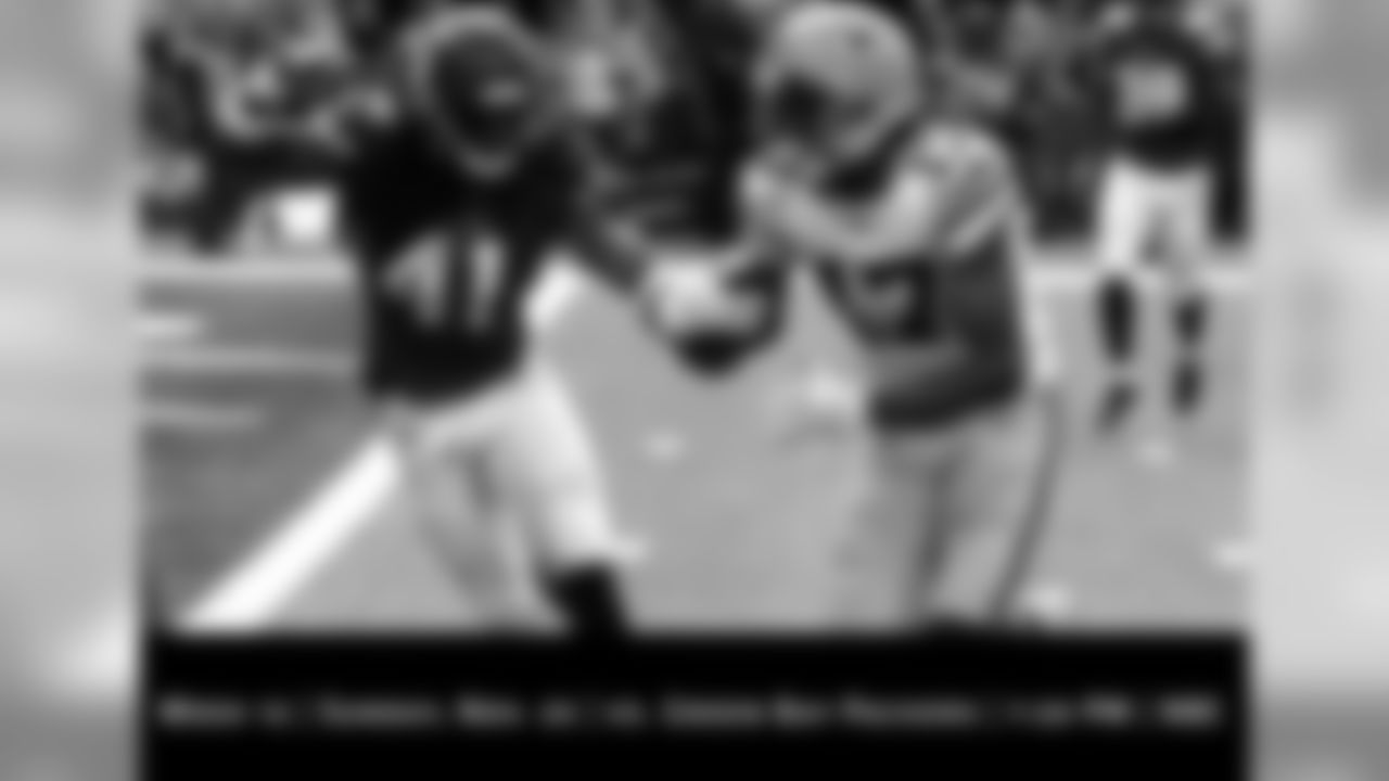 Packers wide receiver Davante Adams has double-digit receiving touchdowns in each of the past two seasons.