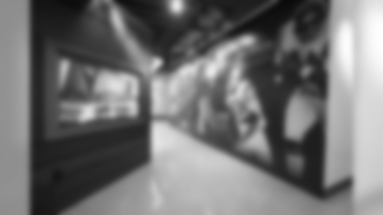 Vikings team history and images line the walls within the Preview Center