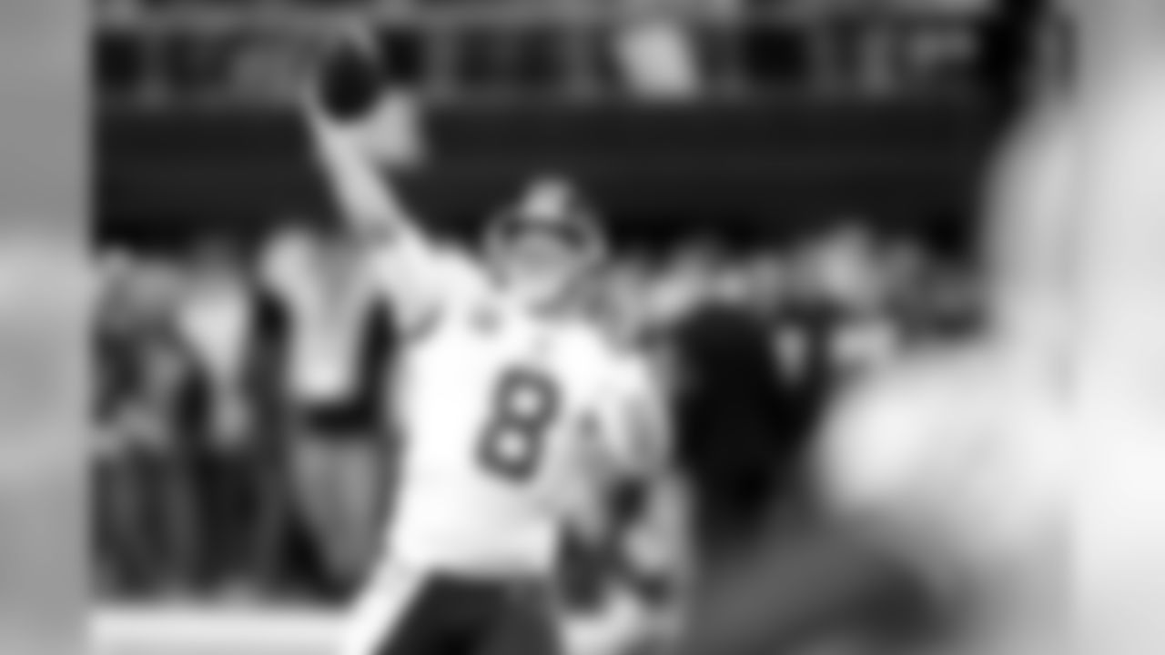 Washington Redskins quarterback Case Keenum warms up before an NFL football game against the Minnesota Vikings, Thursday, Oct. 24, 2019, in Minneapolis. (AP Photo/Jim Mone)