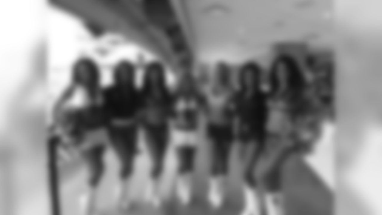 Pregame appearance! Jordan, Michaela, Me, Lauryn, Blair, Brooklyn and Mariah.