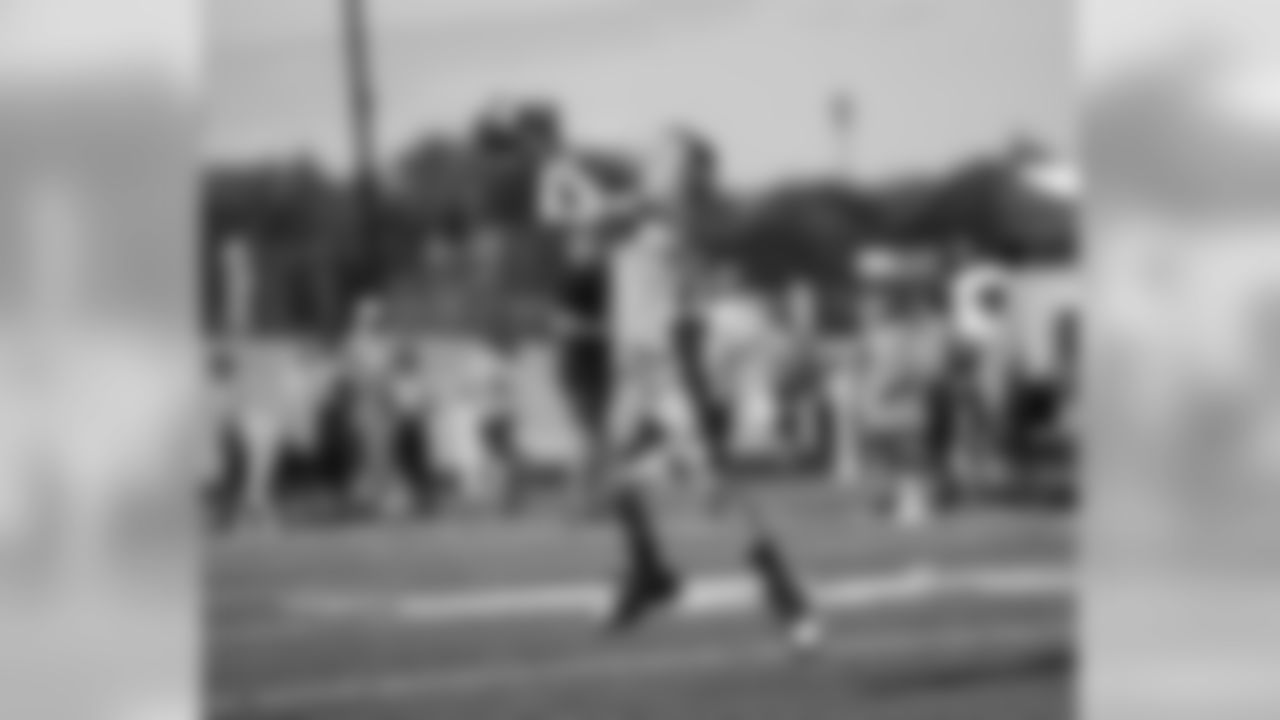 An image from July 18, 2018 of the Kyle Rudolph Pro Camp held at Providence Academy in Plymouth, MN.