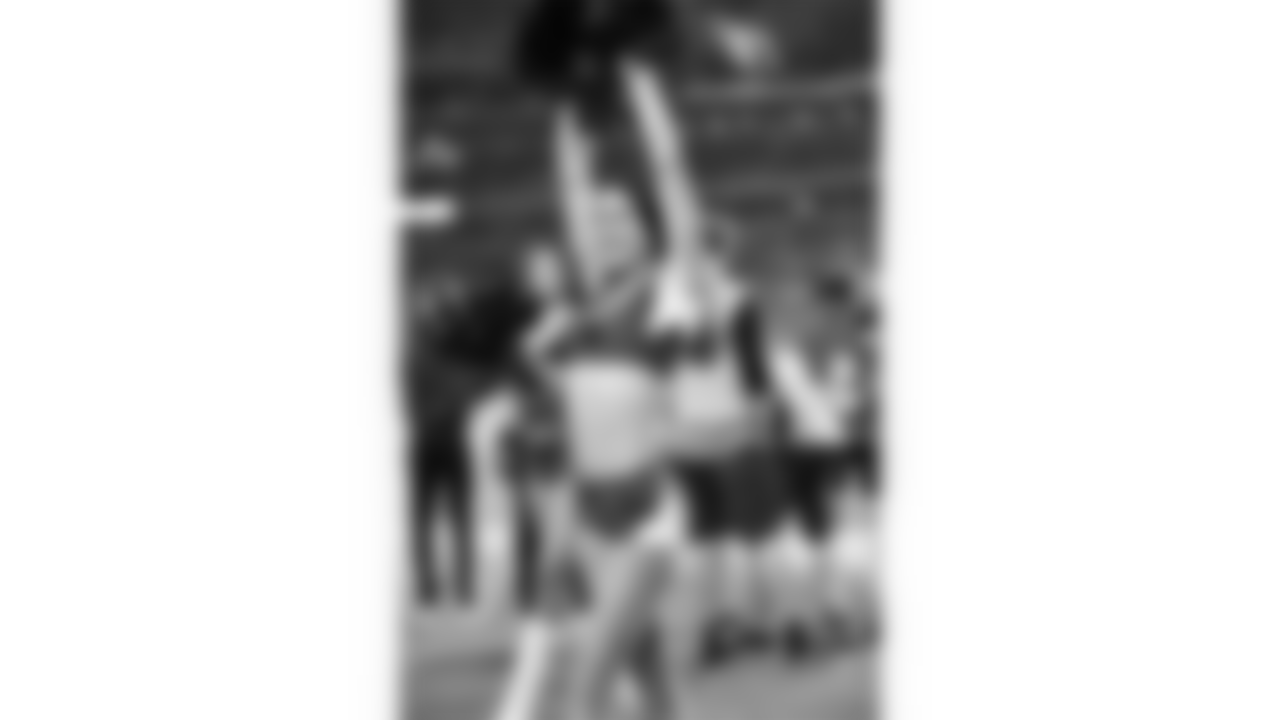 Images of the Cardinals cheerleaders during the second half of the preseason opener against the Chargers