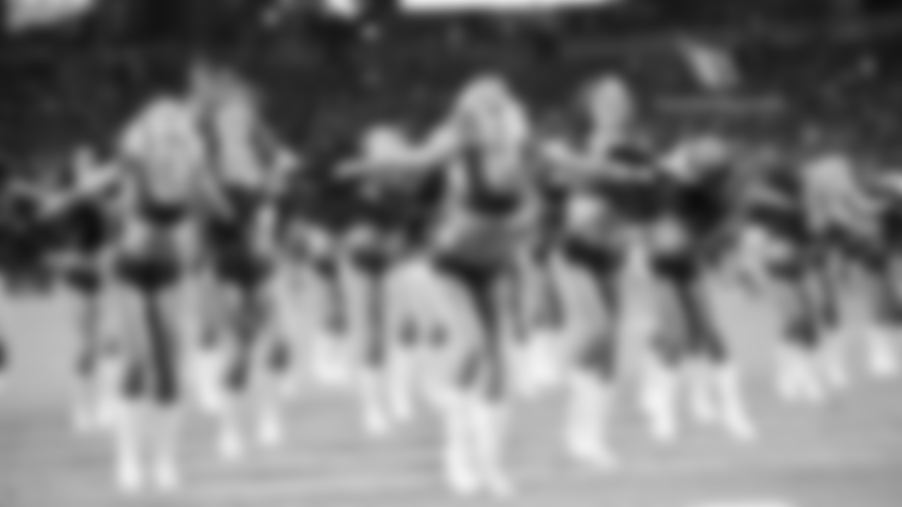 Images of the Cardinals cheerleaders during the second half of the preseason opener against the Chargers