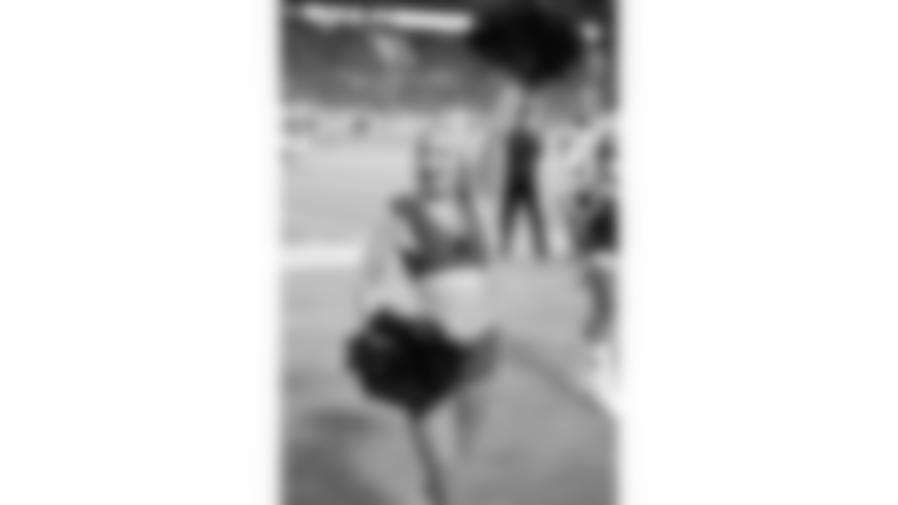 Images of the Cardinals cheerleaders during the second half of the preseason opener against the Chargers