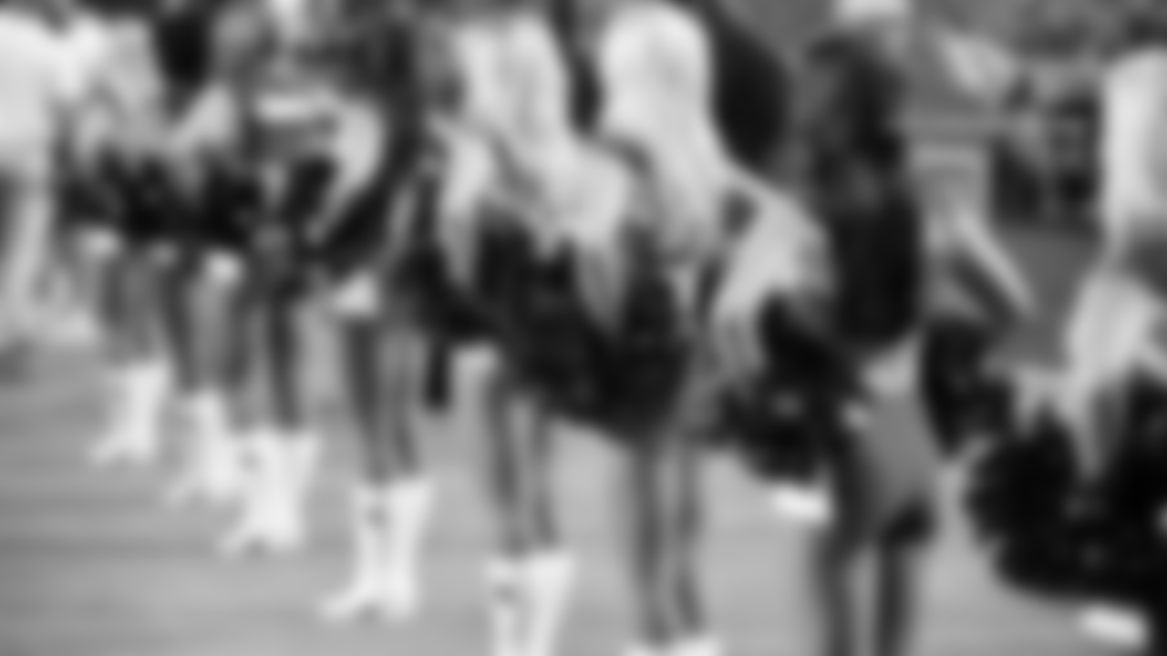 Images of the Cardinals cheerleaders during the second half of the preseason opener against the Chargers