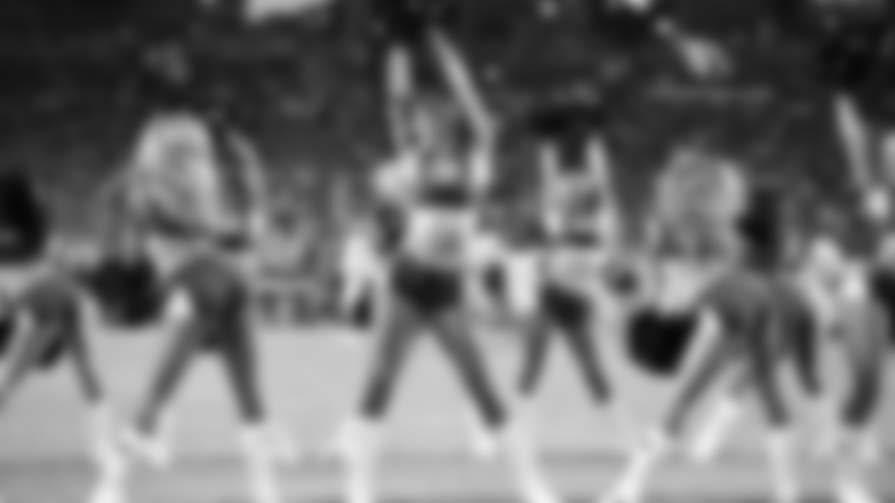 Images of the Cardinals cheerleaders during the second half of the preseason opener against the Chargers