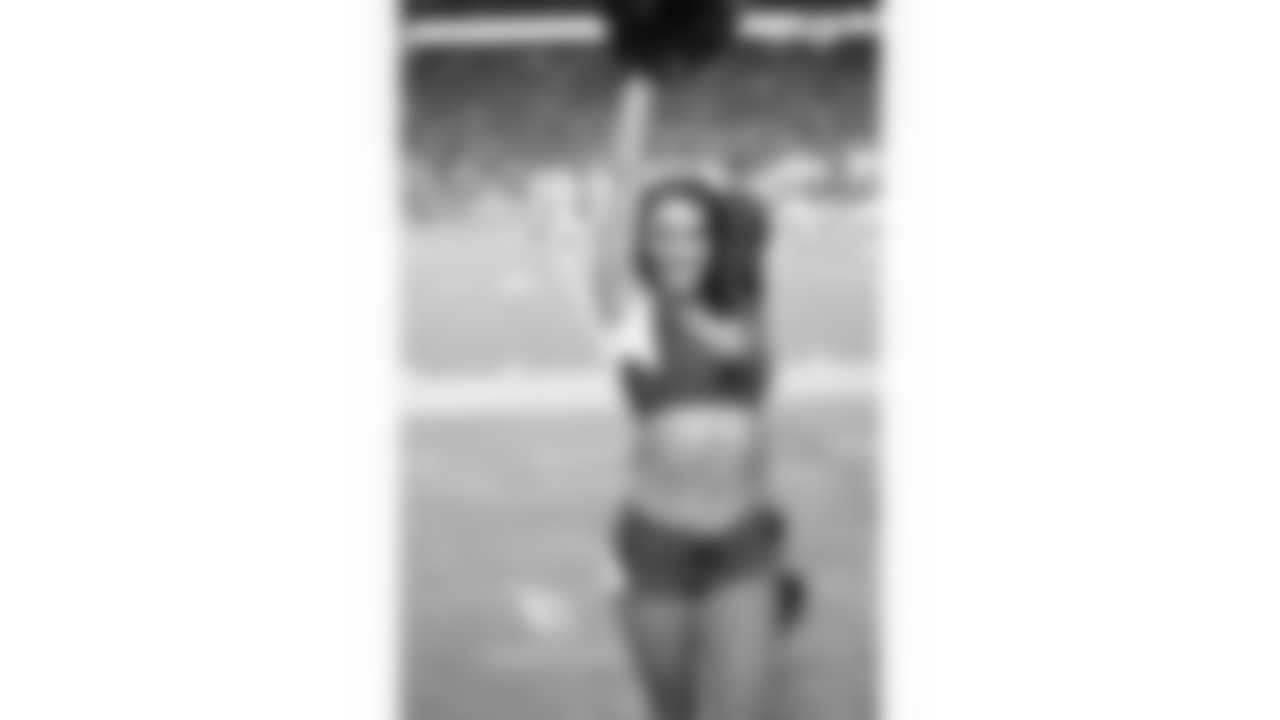 Images of the Cardinals cheerleaders during the second half of the preseason opener against the Chargers