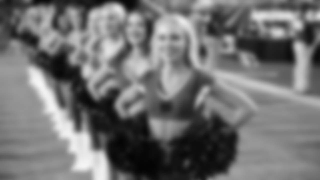 Images of the Cardinals cheerleaders during the second half of the preseason opener against the Chargers